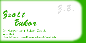 zsolt bukor business card